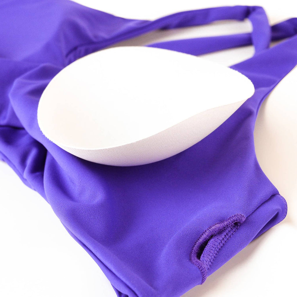 Women Fitness Padded Detachable Twist Design Yoga Sports Bra