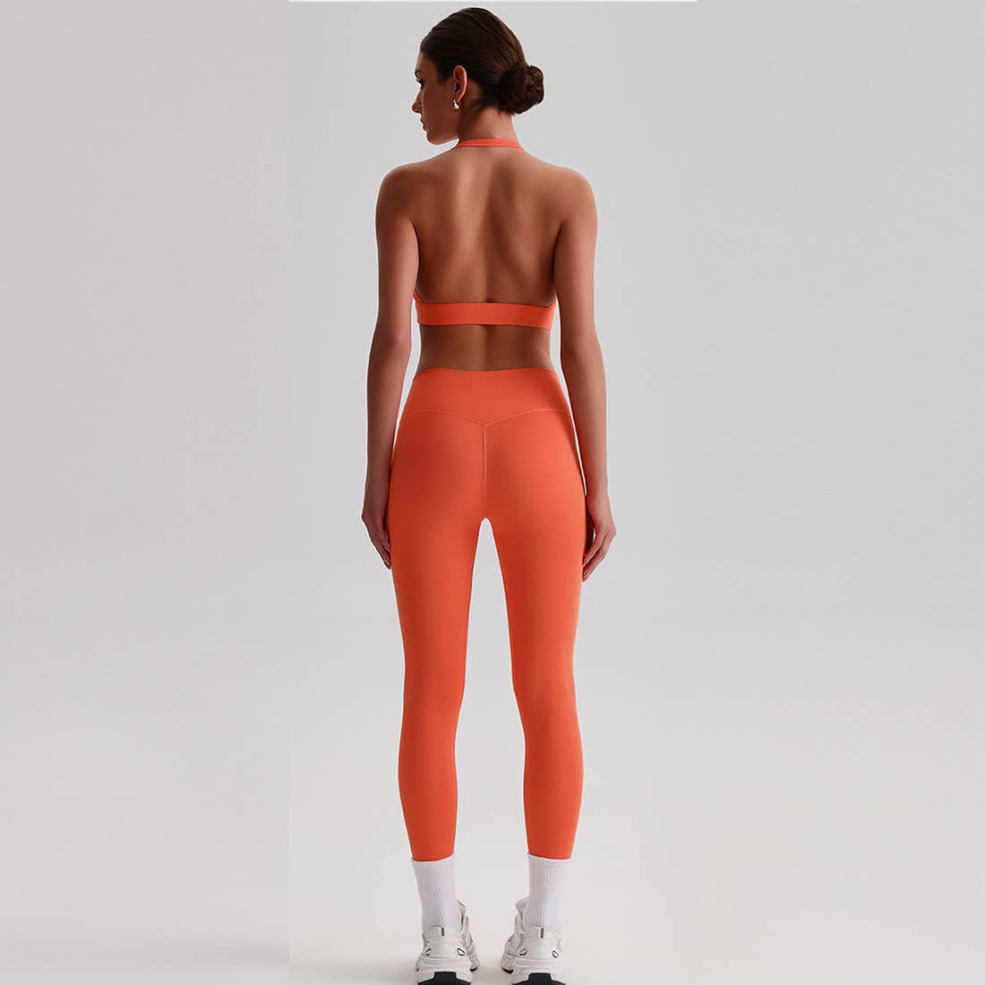 Women Yoga Set:High Support Sports Bra+Long Workout Leggings