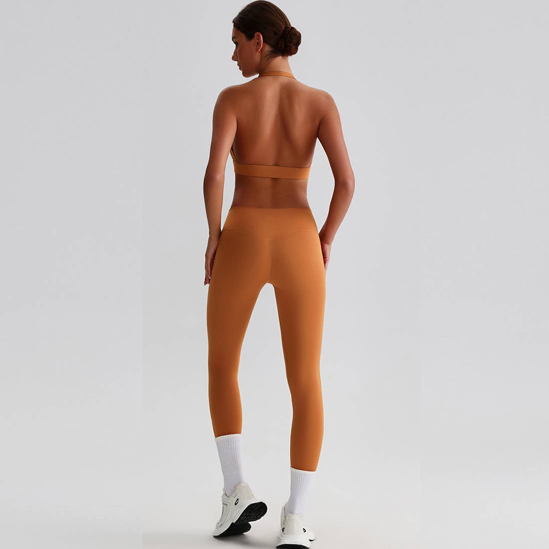 Women Yoga Set:High Support Sports Bra+Long Workout Leggings