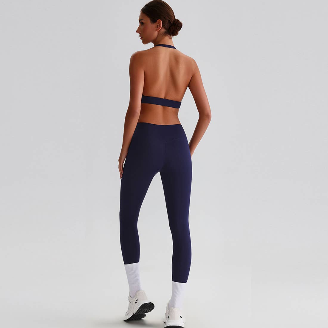 Women Yoga Set:High Support Sports Bra+Long Workout Leggings