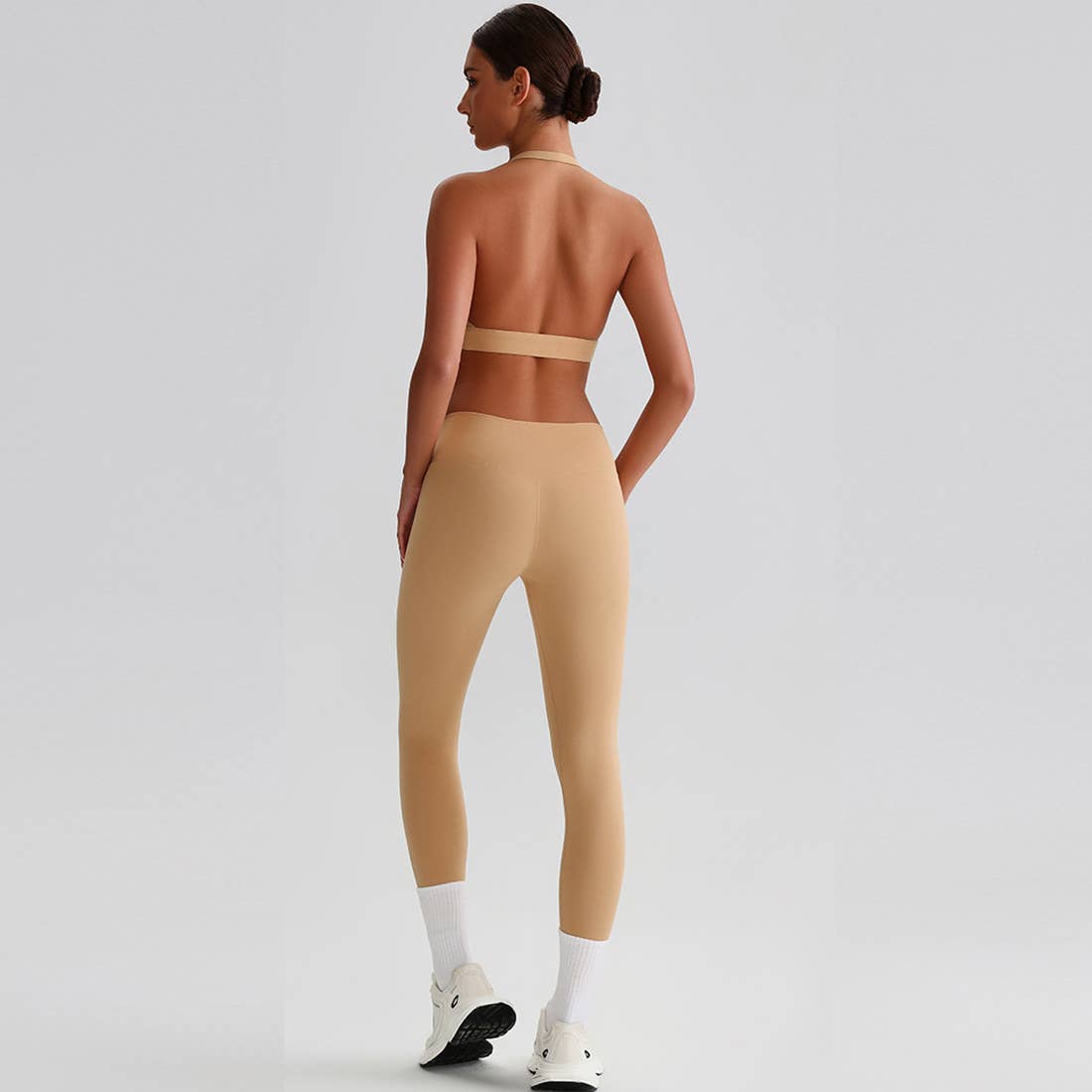 Women Yoga Set:High Support Sports Bra+Long Workout Leggings